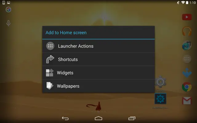 Holo Launcher HD android App screenshot 1